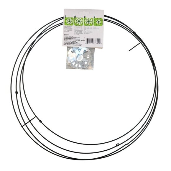 3D Round Ball Wreath Form Kit For DIY Crafting & Decoration 14"  Set of 2 - Picture 4 of 6